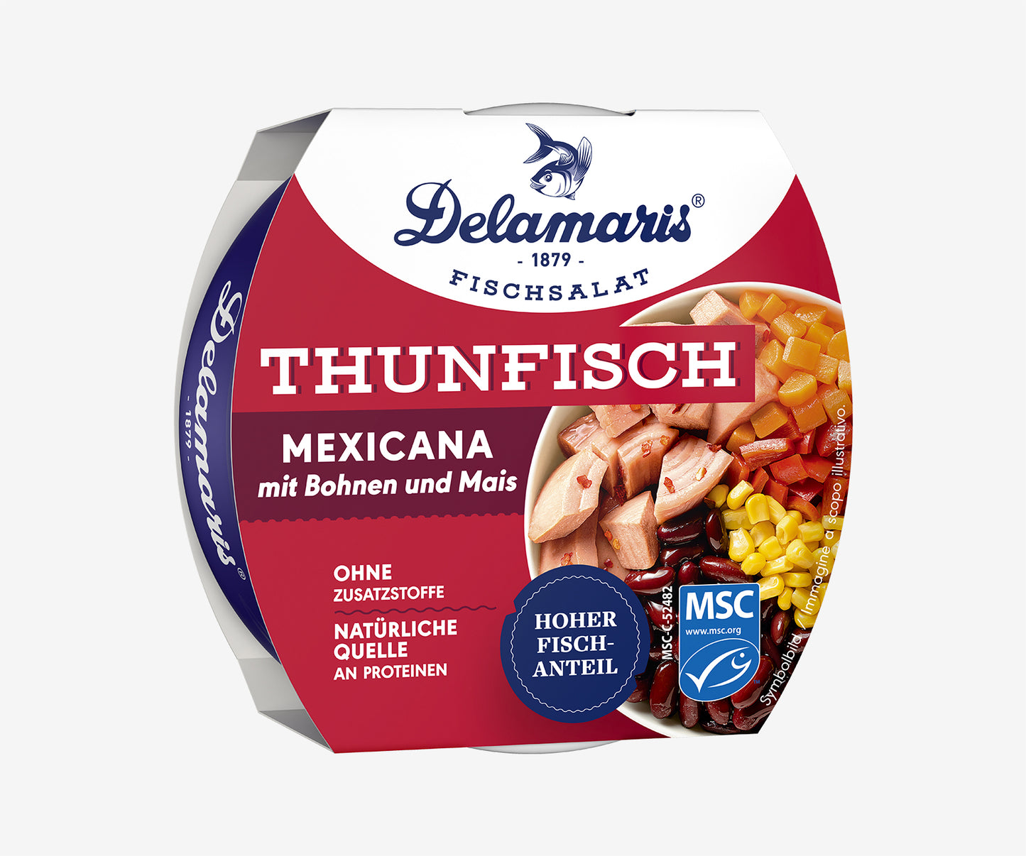 Delamaris Thunfisch Mexicana mit Bohnen und Mais 170g