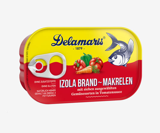 Delamaris Makrelen in Gemüse IZOLA BRAND 125g
