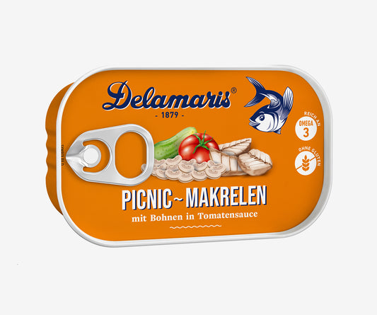 Delamaris Makrelen in Gemüse Picnic 125g