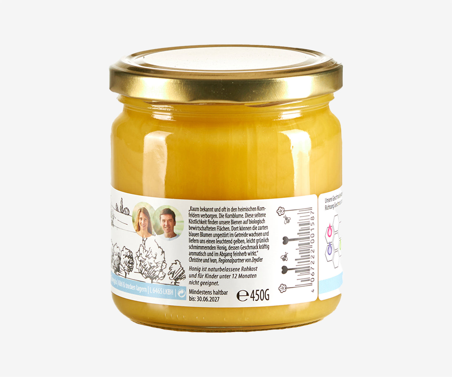 Zeydler BIO Kornblumenhonig 450g