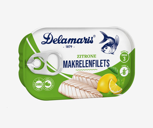 Delamaris Makrelenfilets mit Zitrone 125g