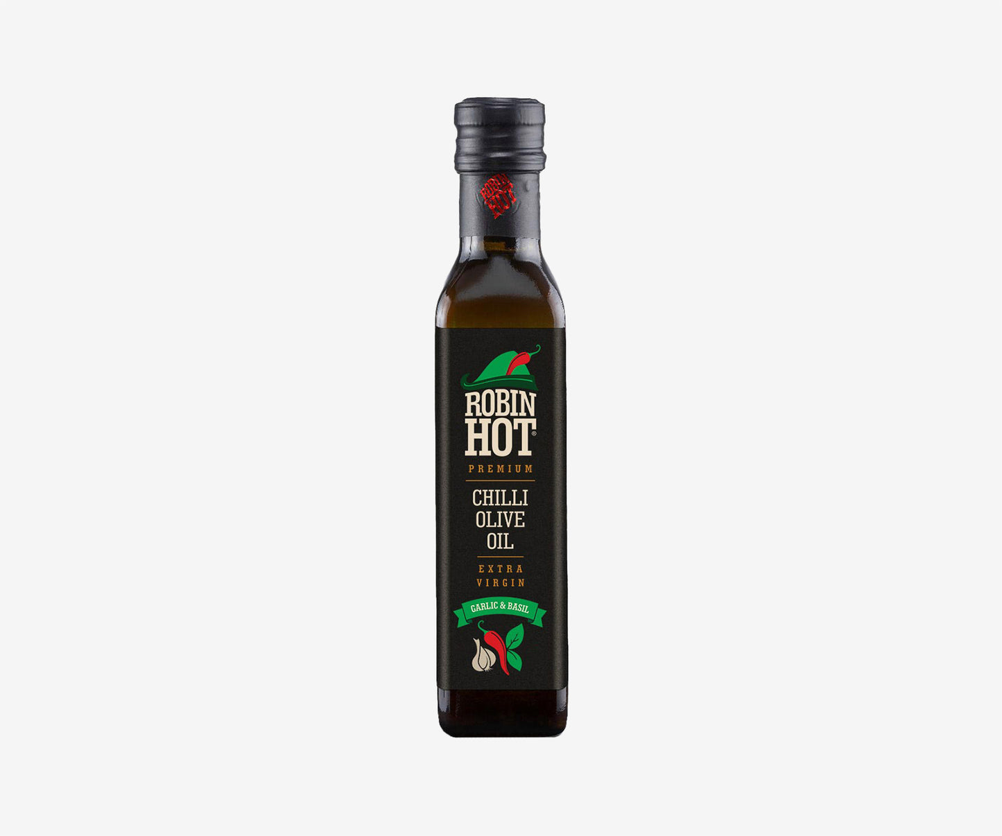 Robin Hot Chilli Oil - Garlic&Basil 250ml